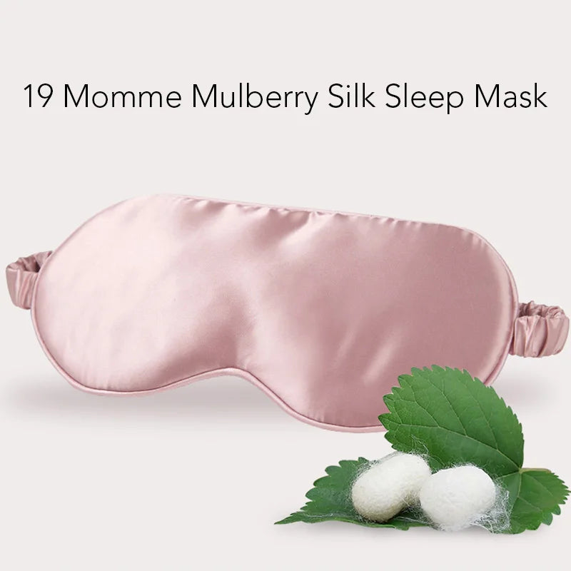 100% Mulberry Silk Sleep Mask for Man and Woman Eye Cover Large Blindfold for Total Blackout Size 20X8.5cm