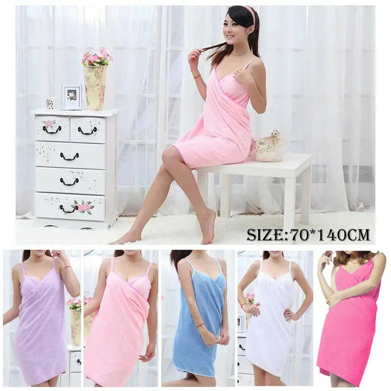 2019 New Home Textile Towel Women Robes Bath Wearable Towel Dress Womens Lady Fast Drying Beach Spa Magical Nightwear Sleeping