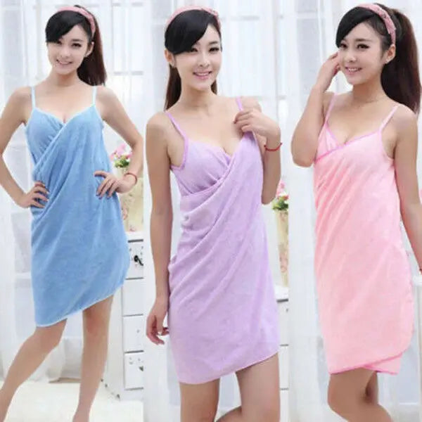 2019 New Home Textile Towel Women Robes Bath Wearable Towel Dress Womens Lady Fast Drying Beach Spa Magical Nightwear Sleeping