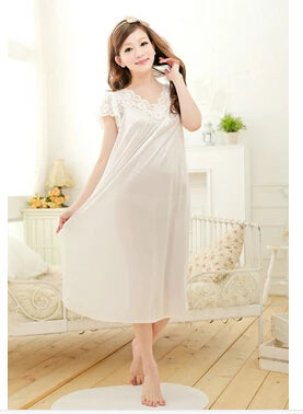 Free shipping women lace sexy nightdress girls plus size bathrobe Large size Sleepwear nightgown Y02-3