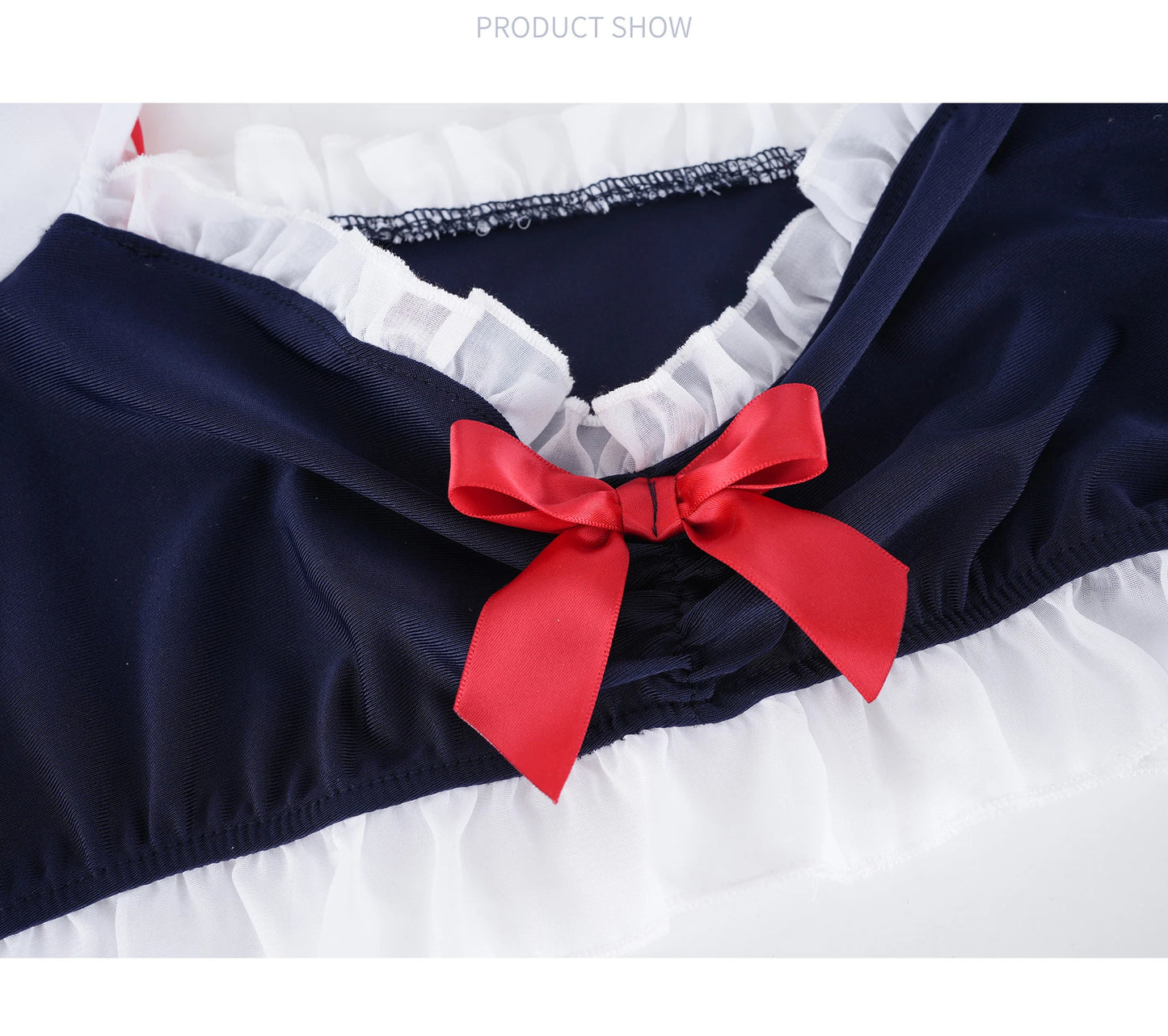 Hot Toys Cute Anime Princess Girl Lolita Chiffon Ruffle Swimsuit Unifrom Women Beach Bikini Underwear Outfits Costumes Cosplay