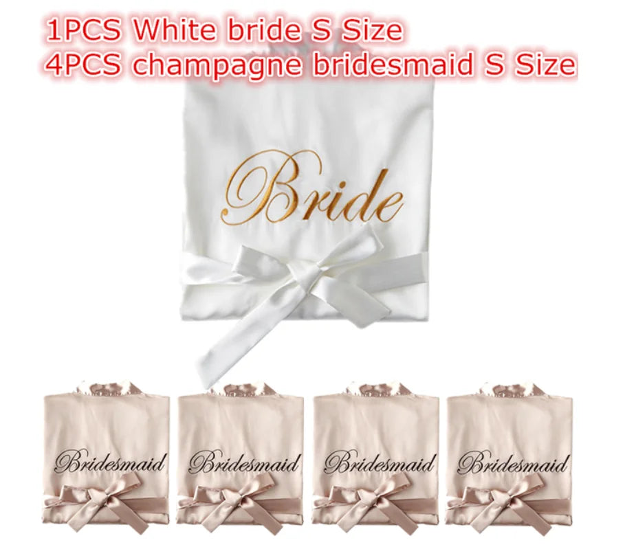 Mix Sale 9/5/3 Pack Wedding Decorations Bride and Bridesmaid Bathrobe Bride To Be Team Bride Bachelorette Party Bridesmaid Gift