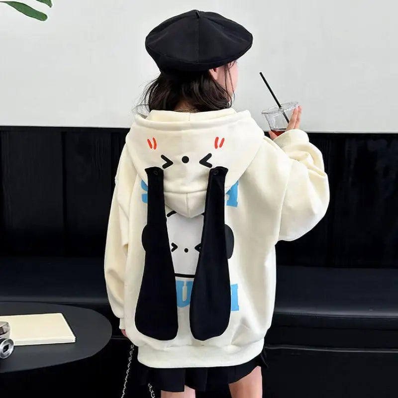 Kawaii Sanrios hello kitty cartoon hooded girl sweatshirt Pochacco autumn winter loose cardigan couple sweet casual tops jacket